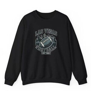Las Vegas Raiders Football Sweatshirt - NFL Team Apparel Crewneck Pullover